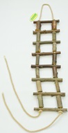 Žebřík dřevěný přírodní slabší 50 cm