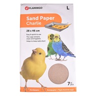 Písková podložka do klece pro ptáky L, Flamingo 7 ks, 28 x 46 cm - Výprodej