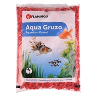 Písek akvarijní Neon červený Flamingo 1 kg, 4 -7 mm - Dekorace, písky, pozadí, misky