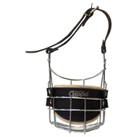 Náhubek kovový Knírač střední - pes, chrom 110 x 110 x 80 mm - Výprodej