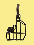 Náhubek kovový Bulteriér - pes, gumoplast 105 x 145 x 100 mm - Kovové náhubky