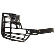 Náhubek kovový Pitbulteriér - pes, gumoplast 125 x 135 x 85 mm - Náhubky pro psy