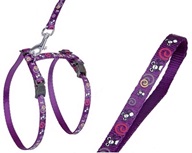 Postroj kitten nylon s vod. Sportiv - fial. Flamingo 1,00 x 120 cm