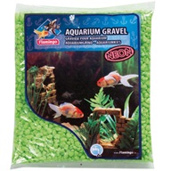 Písek akvarijní Neon zelený Flamingo 1 kg, 4 -7 mm - Dekorace, písky, pozadí, misky