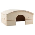 Domek dřevo králík obloukovitá střecha 30 x 22 x 16 cm - Domky, úkryty, pelíšky