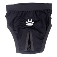 Hárací kalhotky Gina s tlapkou, černé 70 cm - Oblečky pro psy: vesty, bundy, kombinézy