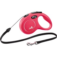 Flexi Classic NEW S lanko 5 m červené 12 kg