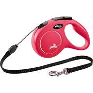 Flexi Classic NEW M lanko 5 m červené 20 kg - Vodítka navíjecí