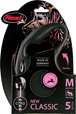 Flexi Classic NEW M lanko 5 m černé 20 kg - Vodítka