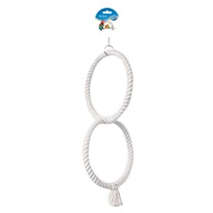 Hračka pták bavl. Kruhy 2 Duvo+ 2 x 17 x 50 cm - Výprodej