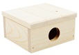 Domek dřevo křeček rovná střecha 13 x 12 x 6 cm - Domky, úkryty, pelíšky