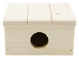 Domek dřevo křeček rovná střecha 13 x 12 x 6 cm - Domky, úkryty, pelíšky