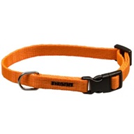 Obojek puppy nylon rozlišovací-oranžový s černou přezkou BAFPET 1,00 x 18-26 cm - Výprodej