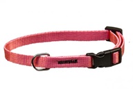 Obojek puppy nylon rozlišovací-růžový s černou přezkou BAFPET 1,00 x 18-26 cm - Obojky a příslušenství