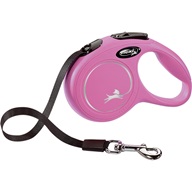 Flexi Classic NEW XS pásek 3 m růžové 12 kg - Postroje a vodítka