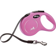 Flexi Classic NEW S pásek 5 m růžové 15 kg - Vodítka navíjecí