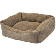 Nobby Classic Teddy pelech 60 × 50 cm hnědý - Pelíšky pro psy, pelechy, textilní boudy