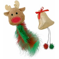 Nobby Xmas los a zvonek - Hračky pro kočky, catnip