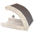 Nobby škrabadlo Curvy 50 × 30 × 36 cm béžové - Škrabadla pro kočky