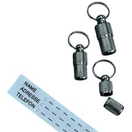 Adresář kov chrom Nobby 22 mm, v blistru - Výprodej