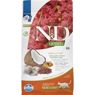 N&D QUINOA Cat Skin & Coat Herring Adult 1,5 kg - Granule pro kočky, krmivo pro kočky