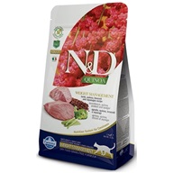 N&D Grain Free Adult Quinoa Weight Managment Lamb & Broccoli 0,3 kg - Granule pro kočky, krmivo pro kočky