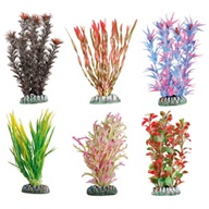 Rostlina plast Guyana Flamingo mix 9cm - Dekorace, písky, pozadí, misky