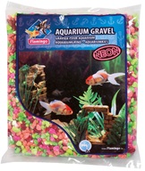 Písek akvarijní Neon duhový Flamingo 1 kg, 4 -7 mm - Dekorace, písky, pozadí, misky