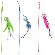 Hračka cat Vábnička s kuličkou a peřím DUVO+ 46cm - Výprodej