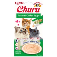 Inaba Churu cat snack Tuňák & Kuře 4x 14g