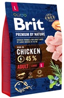 Brit Premium by Nature Adult L 3 kg - Granule pro psy