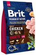 Brit Premium by Nature Senior L + XL 3 kg - Granule pro psy