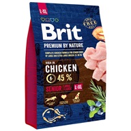 Brit Premium by Nature Senior L + XL 3 kg - Granule pro seniory