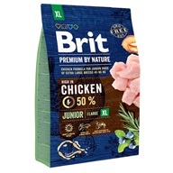 Brit Premium by Nature Junior XL 3 kg - Granule pro psy