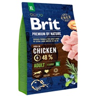 Brit Premium by Nature Adult XL 3 kg - Granule pro psy