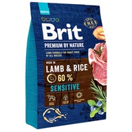 Brit Premium by Nature Sensitive Lamb 3 kg - Granule pro psy
