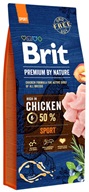 Brit Premium by Nature Sport 15 kg - Granule pro psy