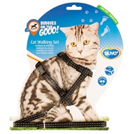 Postroj a vodítko cat DUVO+ reflexní 20-35cm/10mm-125cm - Obojky a postroje