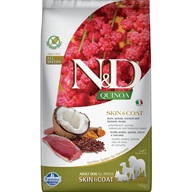 N&D QUINOA Dog GF Skin & Coat, Duck & Coconut Adult All Breeds 2,5 kg - Granule pro psy
