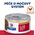 Hill's Prescription Diet c/d Urinary Stress Stew kuře a zelenina 82 g - Veterinární diety pro kočky