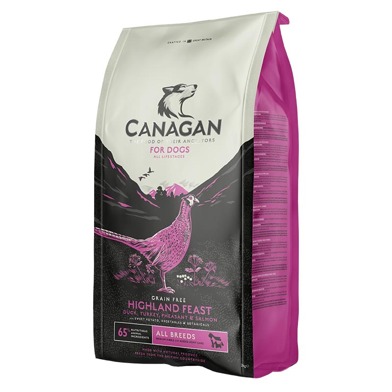 Canagan Dog Dry Highland Feast 2 kg Granule pro psa, krmiva Pro Plan