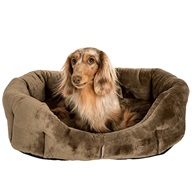 Pelech Mazlík, 8hran, flanel fleece, světle hnědý 85 cm - Pelíšky a polštáře pro psy