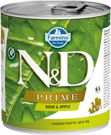 N&D PRIME Dog konz. Wild Boar & Apple 285 g - Konzervy pro psy
