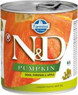 N&D PUMPKIN Dog konz. Wild Boar, Pumpkin & Apple 285 g - Konzervy pro psy