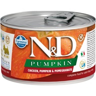 N&D PUMPKIN Dog konz. Chicken, Pumpkin & Pomegranate Mini 140 g - Konzervy pro psy