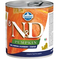 N&D PUMPKIN Dog konz. Lamb & Pumpkin & Blueberry Starter 285 g - Konzervy pro psy