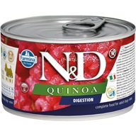 N&D QUINOA Dog konz. Digestion Lamb & Fennel Mini 140 g - Konzervy pro psy