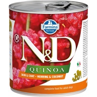N&D QUINOA Dog konz. Herring & Coconut 285 g - Konzervy pro psy
