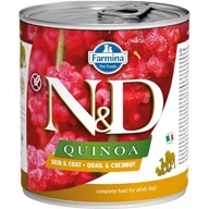 N&D QUINOA Dog konz. Quail & Coconut 285 g - Konzervy pro psy