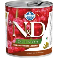 N&D QUINOA Dog konz. Venison & Coconut 285 g - Konzervy pro psy